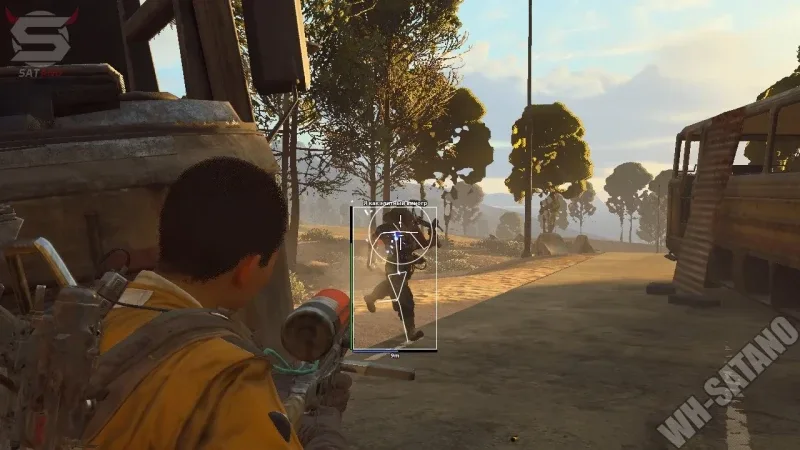 ESP player boxes and distance readouts in an Arc Raiders raid